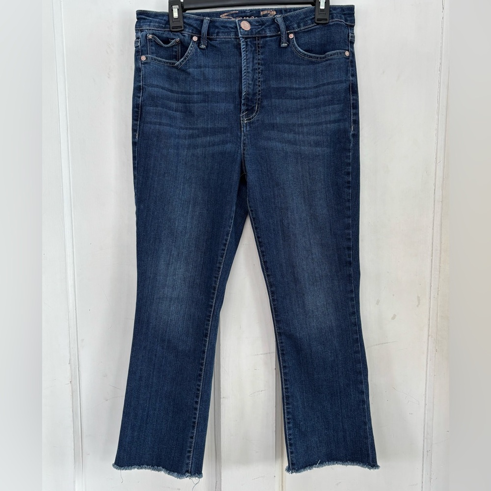 7 For All Mankind Dark Blue Ankle Jeans
